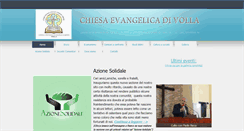 Desktop Screenshot of chiesaevangelicadivolla.it