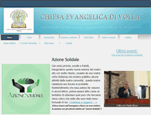 Tablet Screenshot of chiesaevangelicadivolla.it